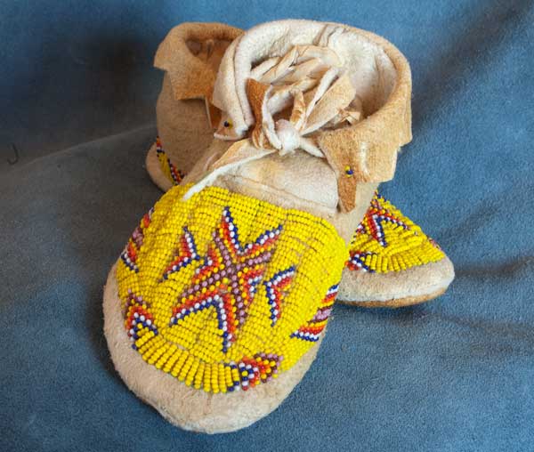 Beautiful Hand made Beaded Moccasins